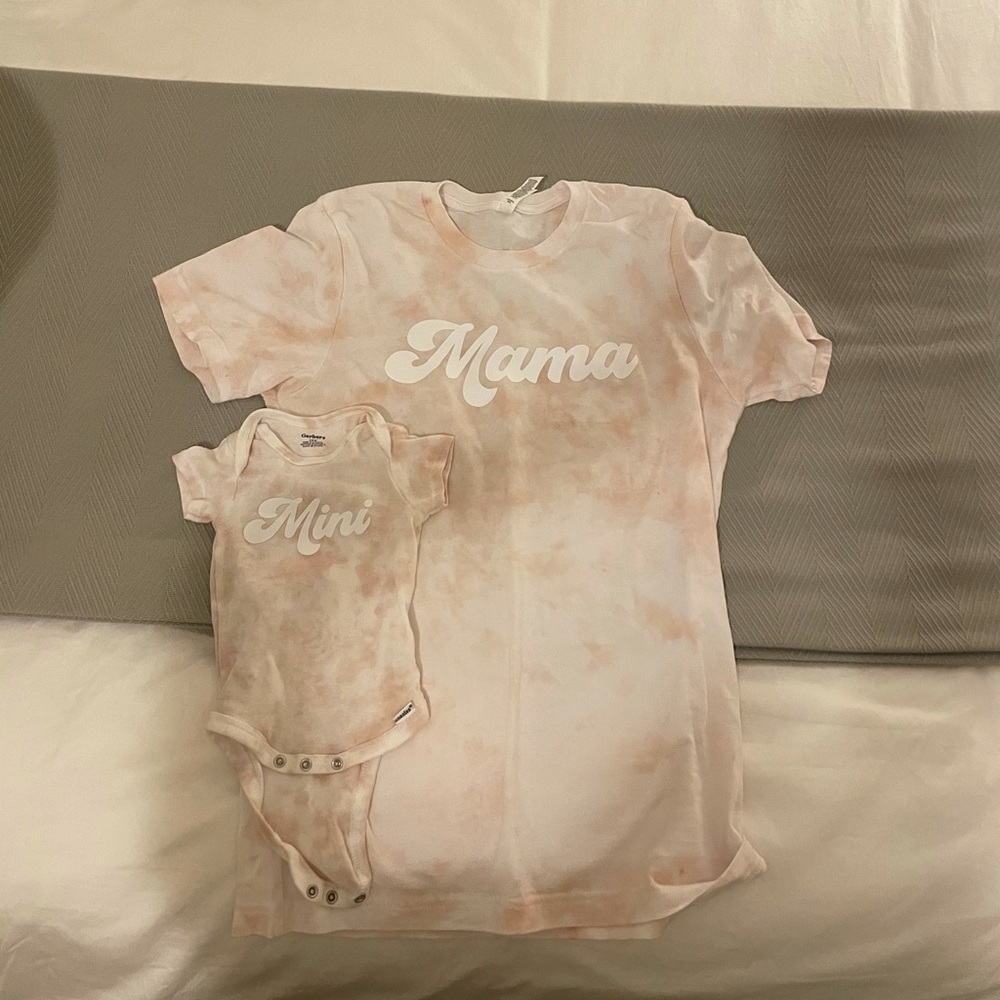 Mama and Mini Shirt / onesie tie dye